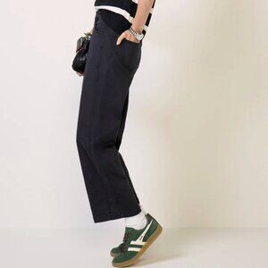 EVEREVE Marni Barrel Pant in Washed Black Sz 25